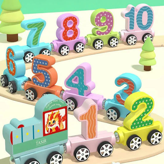 Magnetic Digital Number Train Toy For Kids