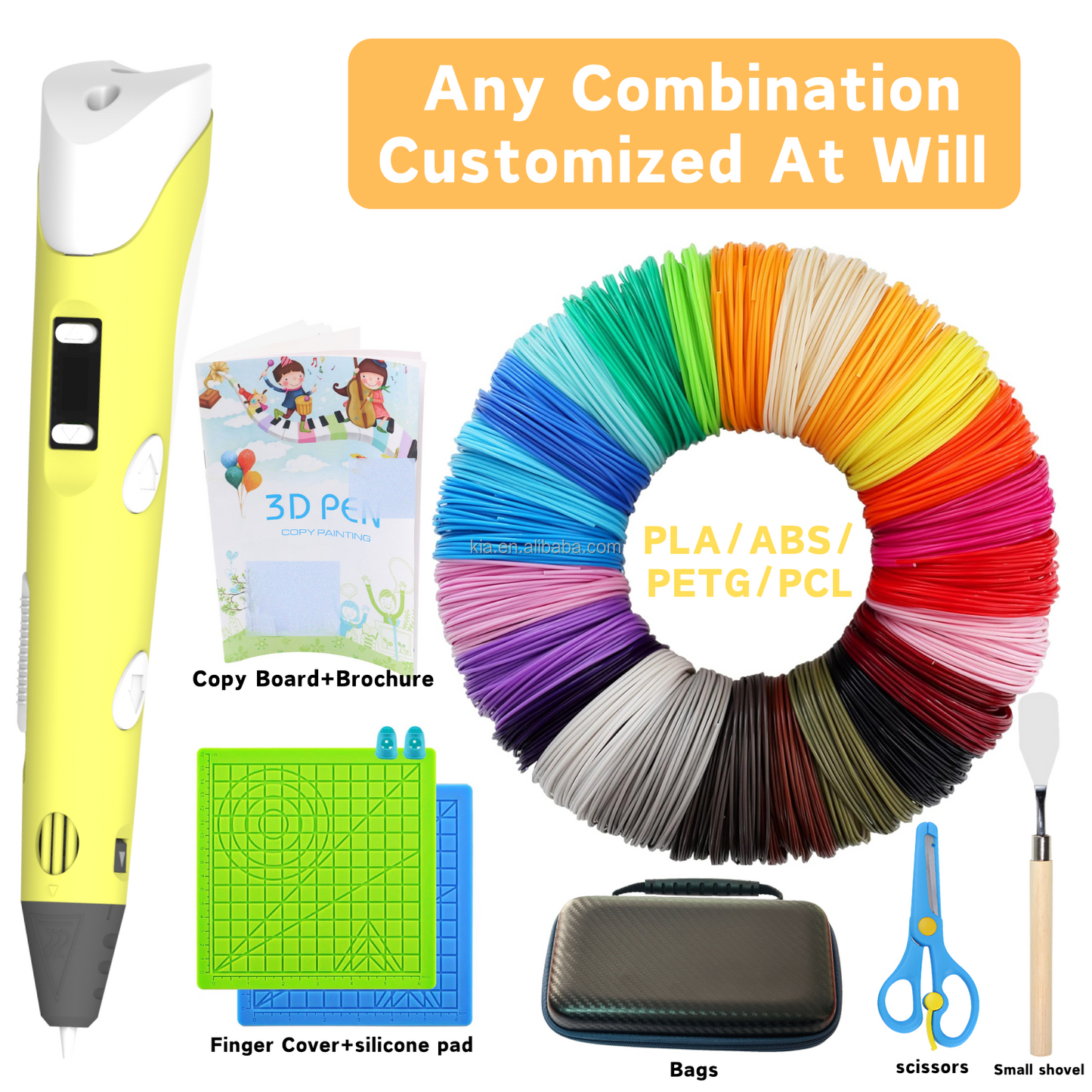 3D Creative Pen + Learning Book Bundle