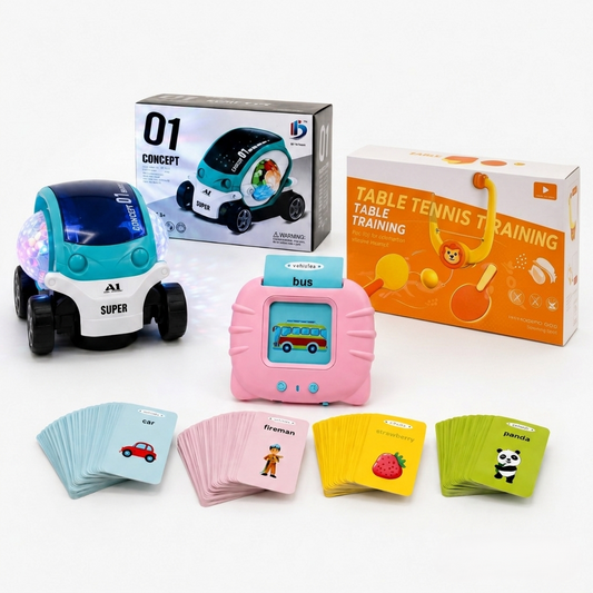 Concept Car + Flash Cards + Table Tennis Bundle
