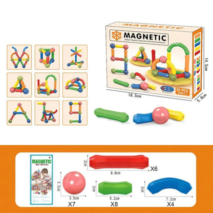 Magnetic Building Sticks for Kids