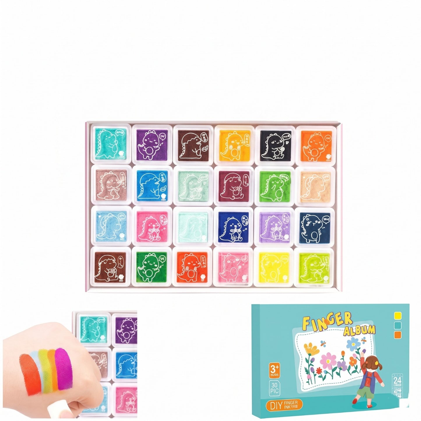 Kids Finger Paint Set – 30 Colors
