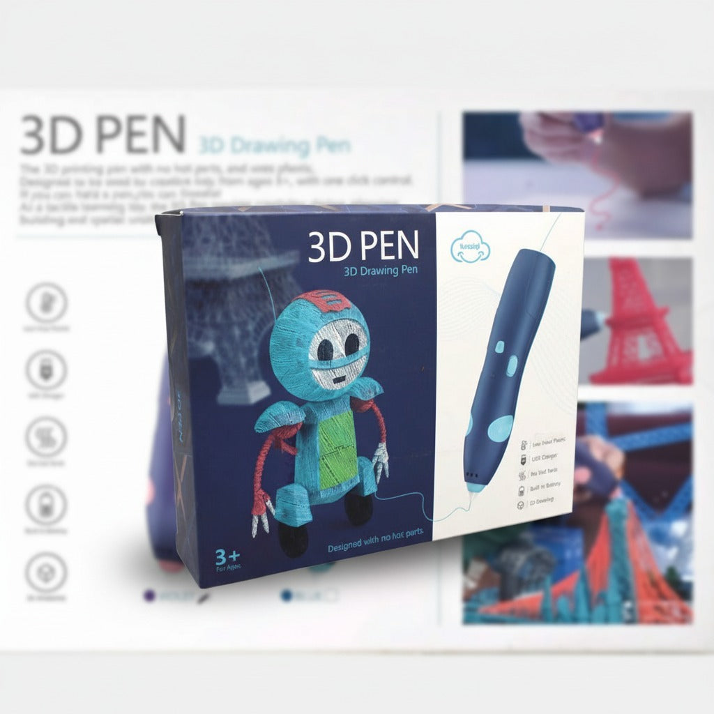 3D Drawing Pen for Kids Wireless Rechargeable